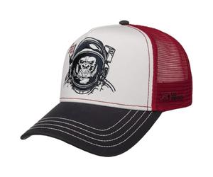 CapUniverse Cappellino Trucker Astro Ape Donna/Uomo - cap Berretto Baseball Mesh Snapback, con Visiera, Visiera Inverno Autunno Primavera Estate Estate/Inverno - Taglia Unica Rosso-Blu Scuro