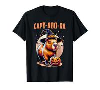 Capy-Boo-Ra Capybara Strega Jack-o-Lantern Zucca Halloween Maglietta