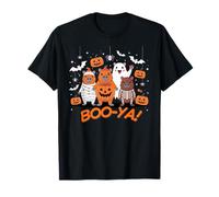 Capy-Boo-ra Crew Cute Halloween Costume Mummy Skeleton Maglietta