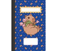 Capy Cool - Dark Blue Notebook for Notes, Lists & Laughs: Bold animal-themed kawaii journal gift with fun vibes for students, creatives, and quirky minds