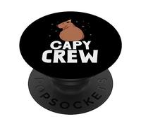 Capy Crew Carino Capybara Capybaras Roditore Animale PopSockets PopGrip Adesivo