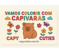 Capy Cuties: Vamos Colorir com Capivaras