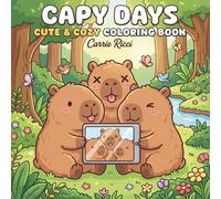 Capy Days: Cute & Cozy Coloring Book: Adorable Capybara Illustrations for Kids, Teens, and Adults with Simple, Bold, and Relaxing Designs for Stress Relief