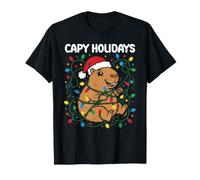 Capy Holidays Capybara Natale Maglietta