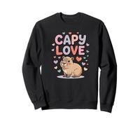 Capy Love Carino Capybara Valentine Amante Animali Felpa