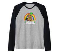 Capy Saint Patricks Day St Paddy's Green Shamrock Capybara Maglia con Maniche Raglan