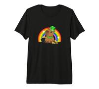 Capy Saint Patricks Day St Paddy's Green Shamrock Capybara Maglietta Premium