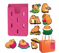Capybara, accessorio per borsa, con supporto per telefono, 10 ornamenti moderni e alla, graziosa decorazione per borsa da spiaggia