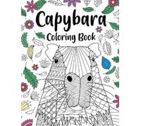 Capybara Adult Coloring Book (Tascabile)