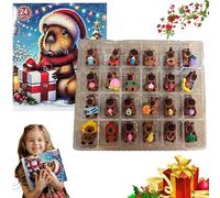 Capybara Advent Calendar 2025,calendario Avvento 2025 Capibara,calendario Dell'avvento 2025 Di Capibara,24 Days Christmas Countdown with 24 Pieces 3D Capybara Doll-A