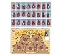 Capybara advent calendarr 2025- 2025 24 Days Christmas Countdown Calendarr, 24 Days Countdown Calendar For Teens Holiday Birthday | Cute Capybara Home Decor Figures For Seasonal Display