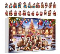 Capybara Advent Christmas, 24 Days 3D Acrylic Decor, Home Seasonal Decor, Christmas Tree Capybara Ornament 2025 Countdown Calendar For Home Car Wall Window Adults Kids Vacation Party Favors