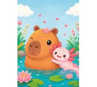 Capybara and axolotl notebook