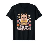 Capybara Ape Bee My Valentine San Valentino Amore Maglietta