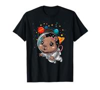 Capybara Astronaut Kawaii Anime Capybara Lover Kids Maglietta