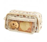 Capybara, astuccio da viaggio, borsa da trucco, a nove strati, grande capacità, set di sacchetti per cosmetici Kawaii Capybara, bambola di peluche+20 adesivi+2 spille, foglietti adesivi+ciondolo