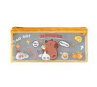 Capybara - Astuccio multicolore con cerniera, in PVC, trasparente, multifunzionale, per bambini, per scuola, ufficio, Gosling Capibara, Refer to description, Unisex