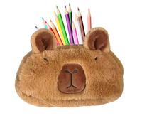 Capybara Astuccio | Peluche Capybara Portapenne - Grande tasca con cerniera - Borsa estetica per ragazze donne adolescenti studenti bambini scuola college lezioni viaggio trucco