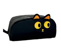Capybara - Astuccio per la scuola, con ampia apertura, portatile, per studenti, adolescenti, bambini, scuola, arte, università, viaggi, cosmetici, Gatto, Refer to description, Unisex