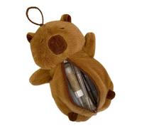 Capybara - Astuccio per matite di grande capacità, con motivo cartone animato, grande capacità, organizer con cerniera per penne per giovani, studenti, insegnanti, Attributo singolo, Refer to