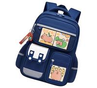Capybara Backpack - di cartoni animati casual, 6 badge e | Multiple comodo trasporto spazioso, zaino Capybara, zaino in tessuto Oxford per il, zaffiro, Se référer au descriptif,