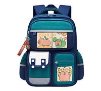 Capybara Backpack - di cartoni animati casual, 6 badge e | Multiple comodo trasporto spazioso, zaino Capybara, zaino in tessuto Oxford per il, verde, Se référer au descriptif,