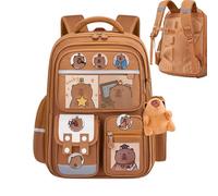 Capybara Backpack for School, Funny Capybara Backpack for Girls Boys, Back to School Backpack (Brown,42 * 30 * 20")