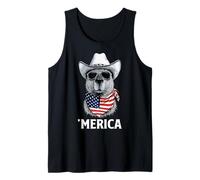 Capybara Bandiera Americana Bandana Cappello Cowboy Cool Occhiali da Sole Canotta