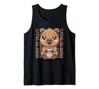 Capybara Bere Caffè Carino Kawaii Anime Giapponese Capy Canotta