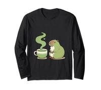 CAPYBARA BERE MATCHA CALDO Maglia a Manica