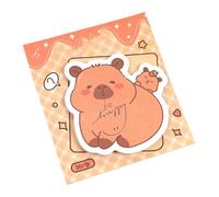Capybara - Blocco note adesivo estetico, 30 fogli di design, per lavoro, bambini, adulti, ragazze, feste, compleanni, Pasqua, laurea