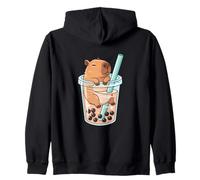 Capybara Boba Bubble Tea Bambini Ragazze Donne Kawaii Capybara Felpa con Cappuccio
