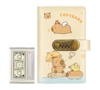 Capybara Book Piggy Bank, Funny 100 Envelopes Saving Challenge With Cash Envelopes, Money Saving Budget Binder With Lock, For Budgeting