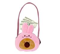 Capybara - Borsa a tracolla Capybara, in peluche, da 15 cm, regolabile, in peluche, a forma di animale, per donne e ragazze, Colore: rosa., vedi descrizione, Vedi descrizione