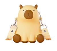 Capybara - Borsa a tracolla in silicone per bambini e adulti, borsa a tracolla impermeabile, borsa da viaggio alla, piccola borsa estetica per ragazze adolescenti e uso quotidiano