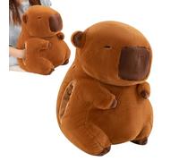Capybara - Borsa 'acqua calda per abbracciare, morbido termico imbottito con borsa 'acqua calda, per donne, bambini, inverno freddo