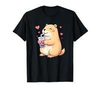 Capybara Bubble Tea - Carino Capy Maglietta