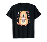 Capybara Bubble Tea - Carino Capy Maglietta