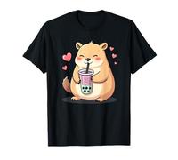 Capybara Bubble Tea - Carino Capy Maglietta