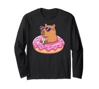 Capybara Bubble Tea Lovely Cute Capyboba Boba Milk Tea Maglia a Manica