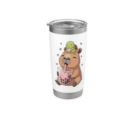 Capybara & Bubble Tea, per ragazze, tartaruga Bicchiere termico in acciaio inox doppia parete