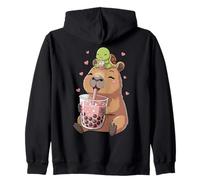 Capybara & Bubble Tea, per Ragazze, Tartaruga Felpa con Cappuccio
