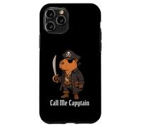 Capybara Call Me Capytain Pirate Animal Lover Ragazzi Ragazze Bambino Custodia per iPhone 11 Pro