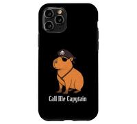 Capybara Call Me Capytain Pirate Animal Lover Ragazzi Ragazze Bambino Custodia per iPhone 11 Pro