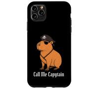 Capybara Call Me Capytain Pirate Animal Lover Ragazzi Ragazze Bambino Custodia per iPhone 11 Pro Max