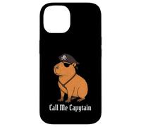 Capybara Call Me Capytain Pirate Animal Lover Ragazzi Ragazze Bambino Custodia per iPhone 14