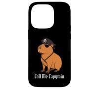 Capybara Call Me Capytain Pirate Animal Lover Ragazzi Ragazze Bambino Custodia per iPhone 14 Pro