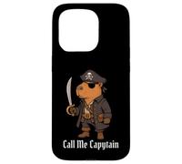 Capybara Call Me Capytain Pirate Animal Lover Ragazzi Ragazze Bambino Custodia per iPhone 15 Pro