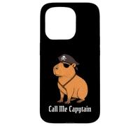 Capybara Call Me Capytain Pirate Animal Lover Ragazzi Ragazze Bambino Custodia per iPhone 15 Pro