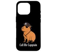 Capybara Call Me Capytain Pirate Animal Lover Ragazzi Ragazze Bambino Custodia per iPhone 16 Pro